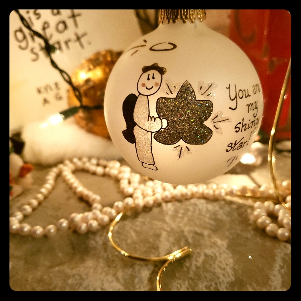 Hand painted ornament by teresa thibault